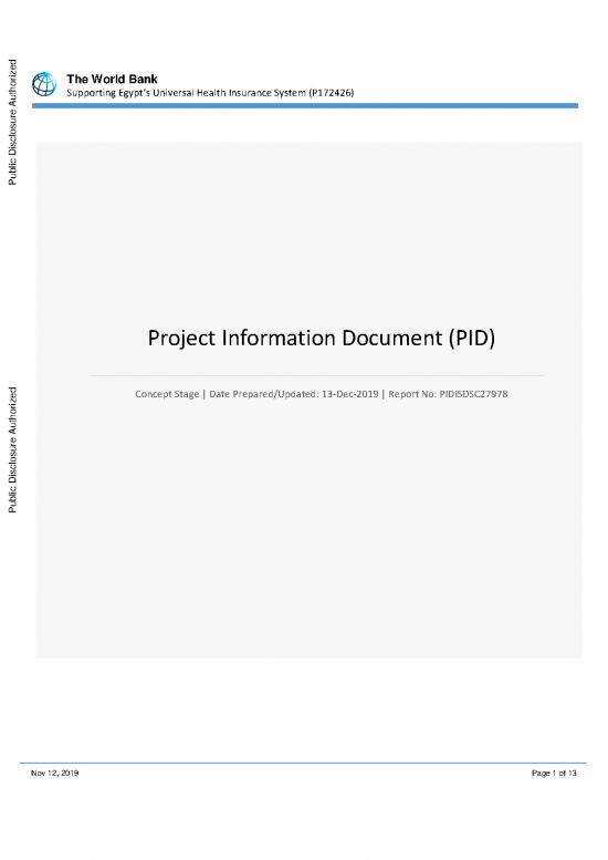 picture Insurance Pdf 44006 | Concept Project Information Document Pid Supporting Egypt S Universal Health Insurance System P172426