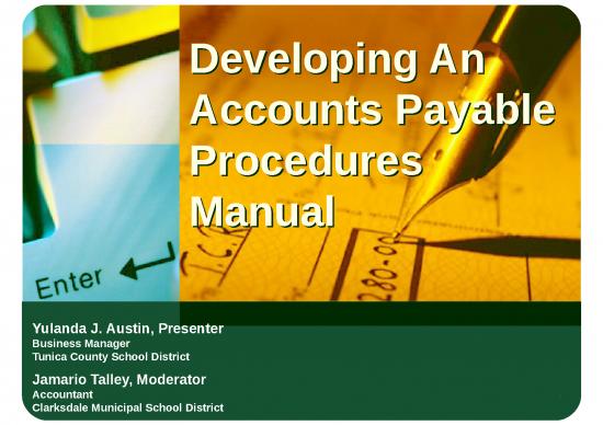 picture_Powerpoint Accounting Presentation 42933 | Developing An Accounts Payable Procedures Manual