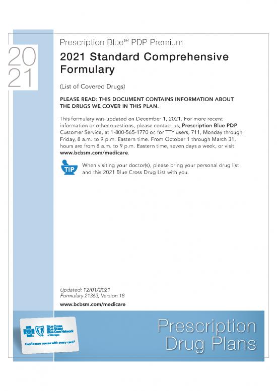 picture Medicare Drug Formulary 2021 Pdf 44269 | Formulary Comprehensive Standard Premium