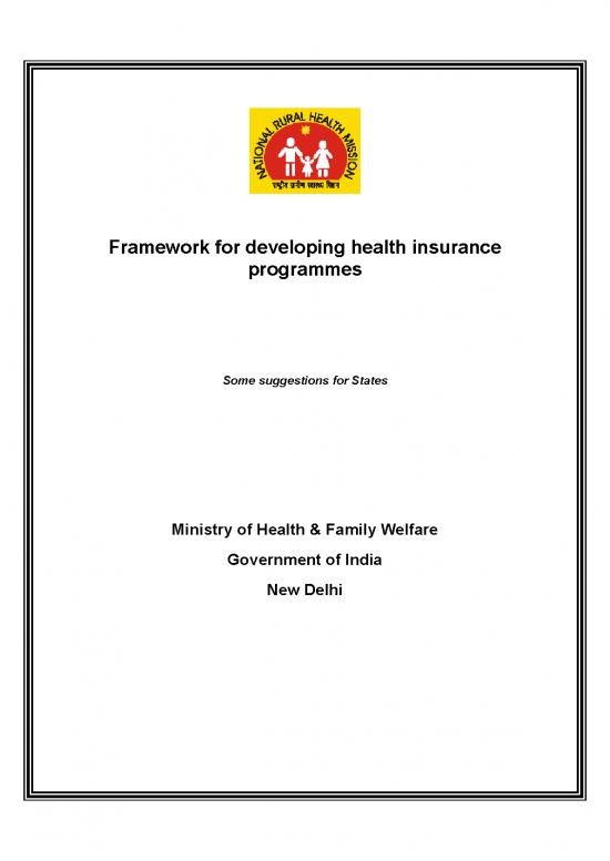 picture Insurance Pdf 44120 | Framework For Health Insurance