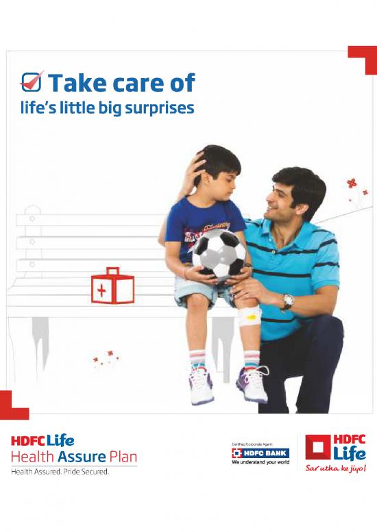 picture Insurance Pdf 44195 | Hdfc Life Health Assure Plan