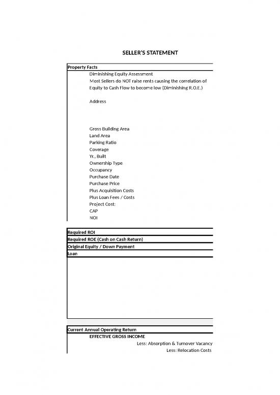 picture Roi Spreadsheet 43068 | Hold Refinance Sell Analysis