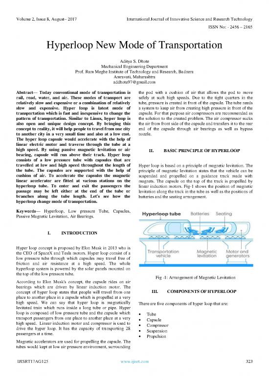 picture1_Transportation Engineering Pdf 43446 | Hyperloop New Mode Of Transportation