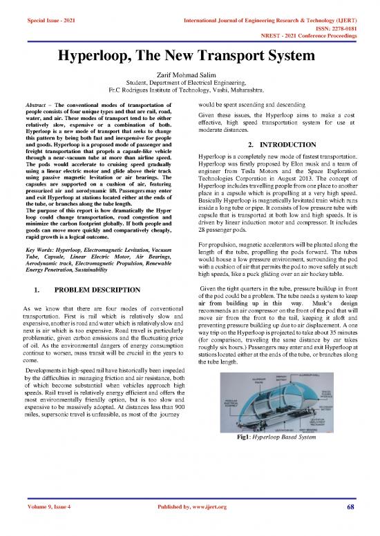 picture_Transportation Engineering Pdf 43643 | Hyperloop The New Transport System Ijertconv9is04017