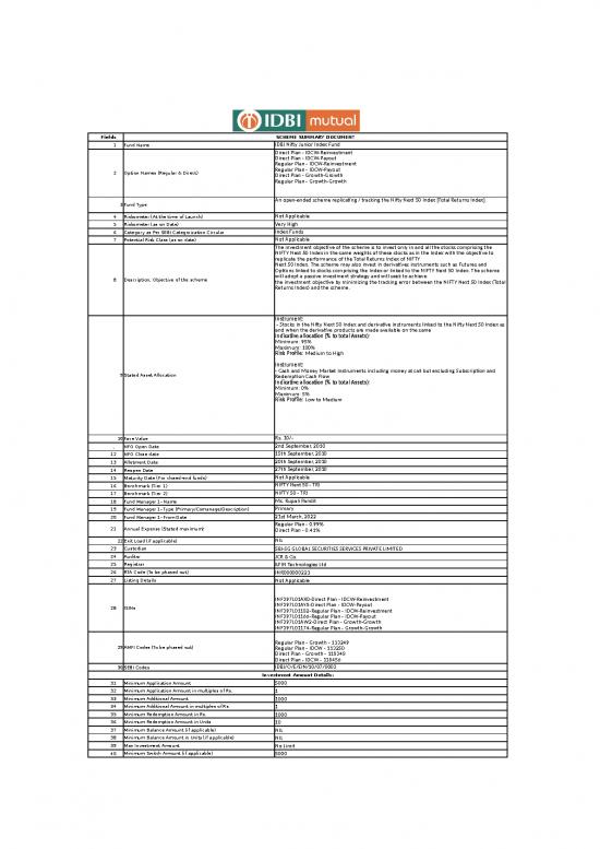 picture_Idbi Nifty Junior Index Fund  899481920