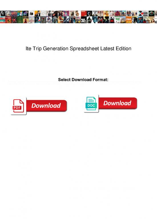 picture_Automobile Pdf 43680 | Ite Trip Generation Spreadsheet Latest Edition