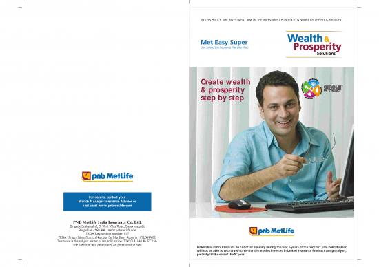 picture1_Insurance Pdf 43989 | Met Easy Super Plan Brochure