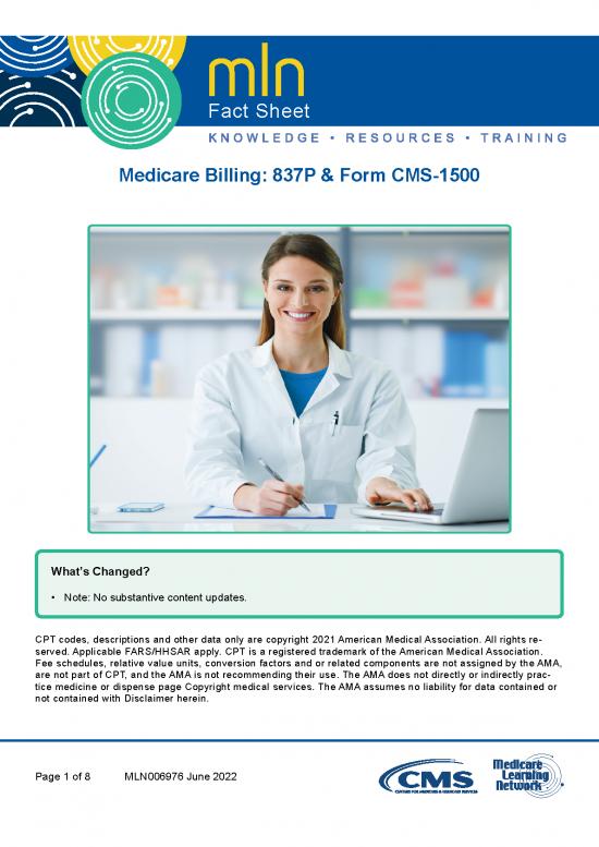 picture1_Medicare Pdf 44321 | Mln006976 2022 06 Medicare Billing 837pandformcms1500 Factsheet 508