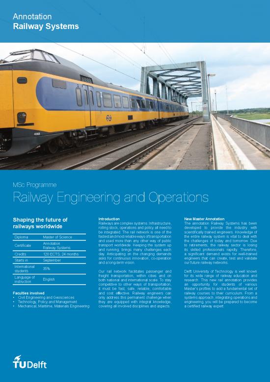 picture1_Transportation Engineering Pdf 43418 | Msc Rail Tud