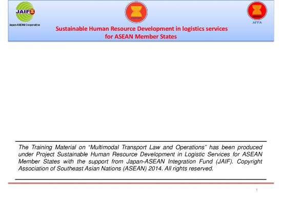 picture Transport And Logistics Pdf 43551 | Multimodal All Chapters Asean Disclaimer