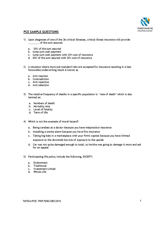 picture1_Insurance Pdf 44012 | Pce Sample Questions 2016 Eng