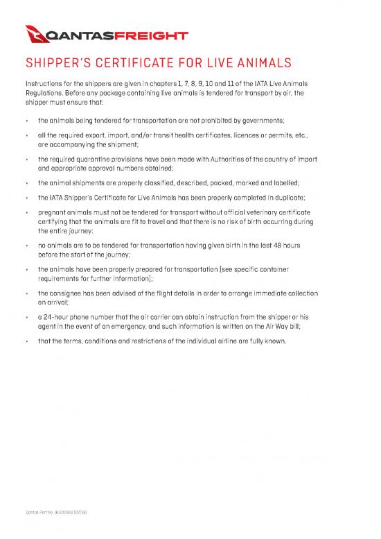 picture1_Iata Pdf 43687 | Qantas Certificate Shipping Live Animals