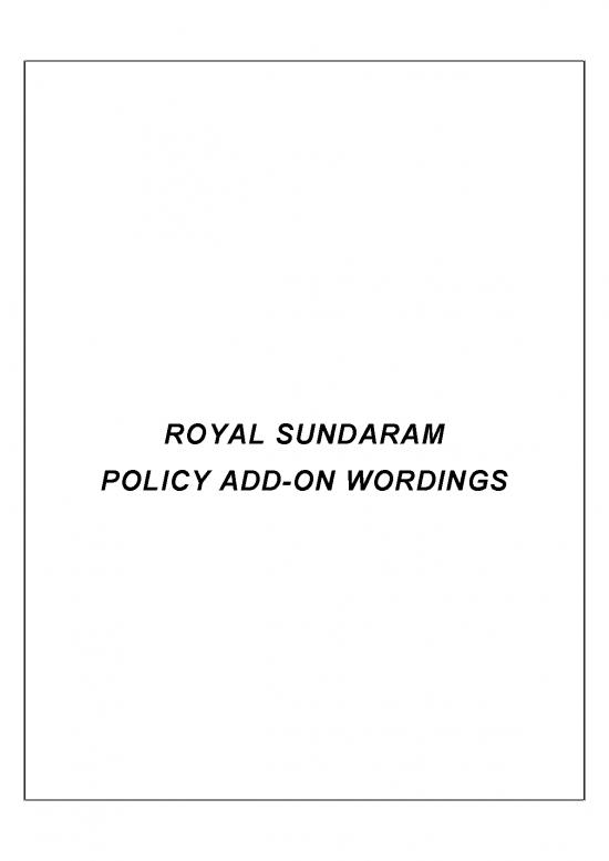 picture1_Insurance Pdf 44095 | Royal Sundaram Add Ons Wordings