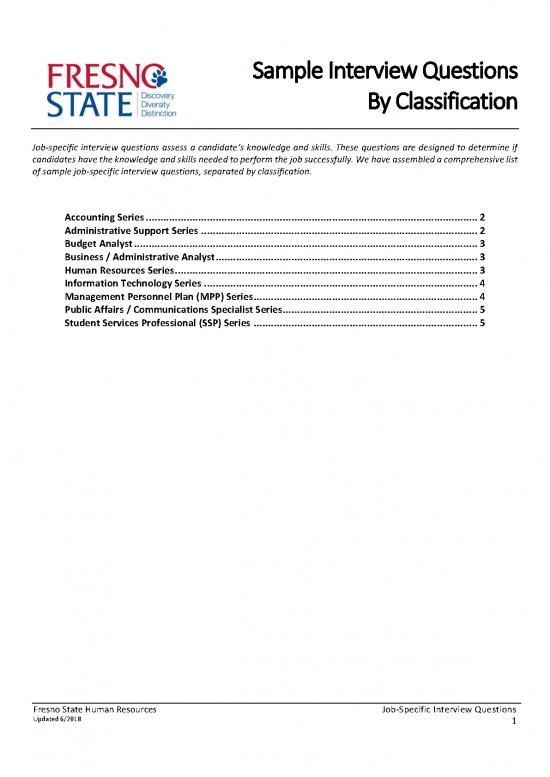picture1_Technology Pdf 43750 | Sample Interview Questions By Classification 2018