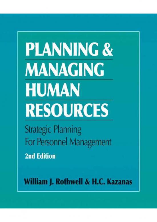 picture Human Resource Management Pdf 43893 | Strategic Planning For Human Resources Management