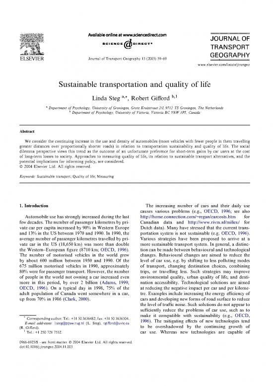 picture Transport Policy Pdf 43703 | Sustainable Transportation And Quality Of Life