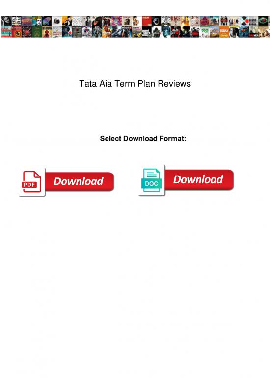 picture Insurance Pdf 43976 | Tata Aia Term Plan Reviews