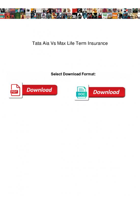 picture_Insurance Pdf 44166 | Tata Aia Vs Max Life Term Insurance