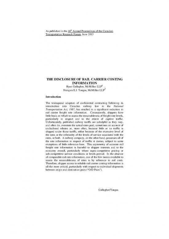 picture Company Introduction Sample Pdf 43464 | The Disclosure Of Rail Carrier Costing Information