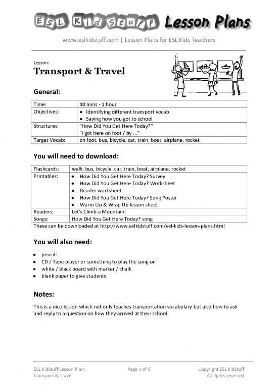 picture1_Play Therapy Pdf 43602 | Transport Travel Lesson Plan