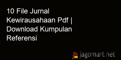 picture 10 File Jurnal Kewirausahaan Pdf | Download Kumpulan Referensi