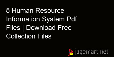 picture 5 Human Resource Information System Pdf Files | Download Free Collection Files
