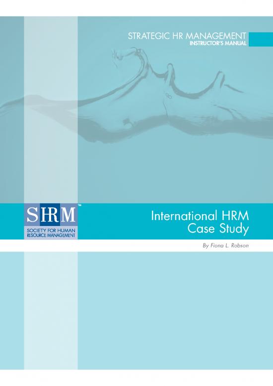 picture International Human Resource Management Notes 45559 | 08 0753 Hrm Case Study Im V3