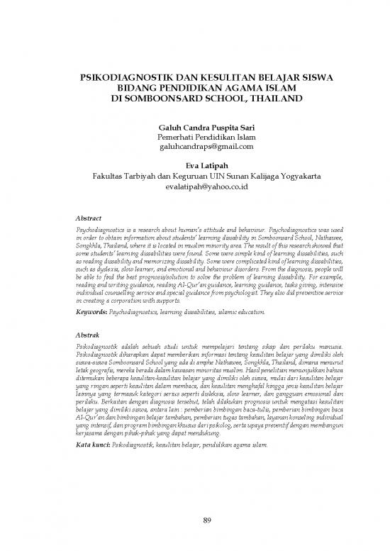 picture_Pendidikan Pdf 45889 | 118171 Id Psikodiagnostik Dan Kesulitan Belajar Si