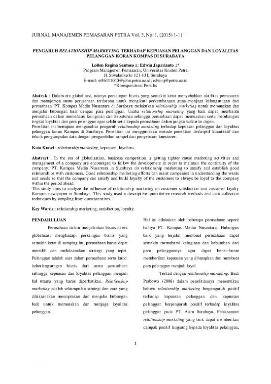 picture Jurnal Penelitian Pdf 45892 | 132440 Id Pengaruh Relationship Marketing Terhadap