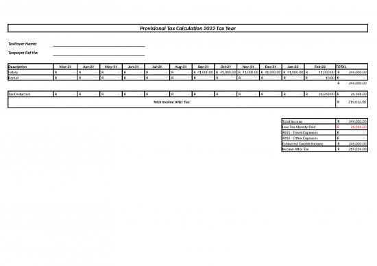 picture_2022 Taxassist Provisional Tax Income Calculation