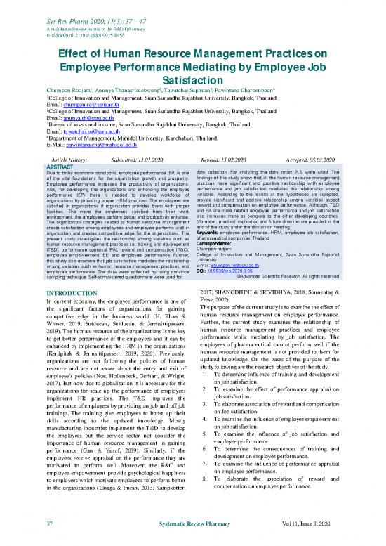 picture1_Journal Article Example Pdf 45582 | Effect Of Human Resource Management Practices On Employee Performance Mediating By Employee Job Satisfaction