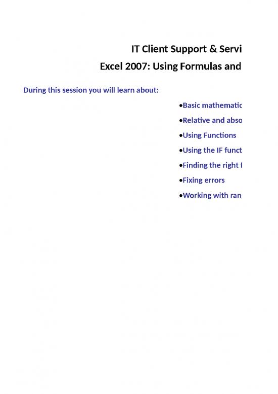 picture_Excel Spreadsheet Calculations 46656 | Excel 2010 Formulas Practice