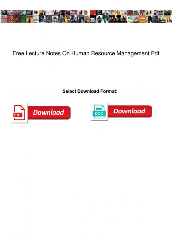 picture_Human Resource Management Lecture Notes 45429 | Free Lecture Notes On Human Resource Management Pdf