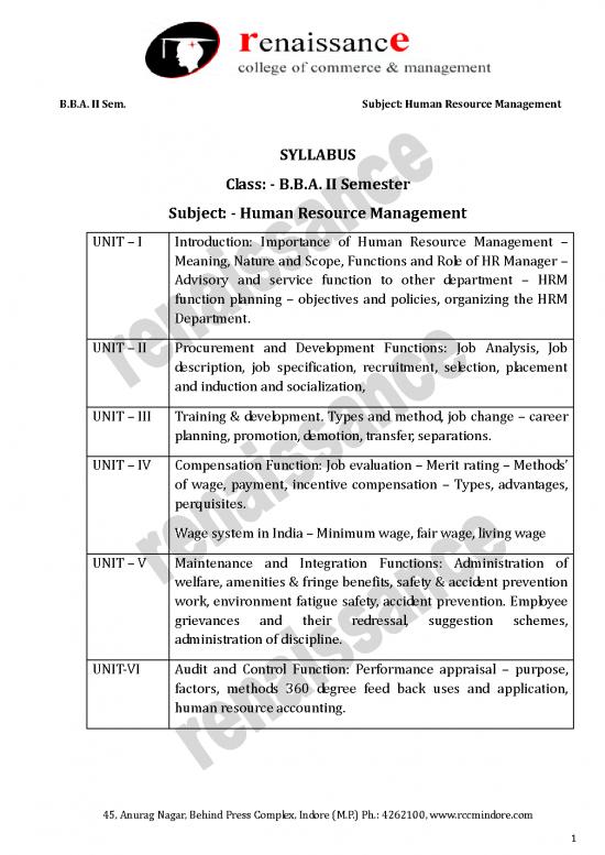 picture Sample Performance Appraisal For Hr Manager Pdf 45064 | Human Resource Managment All Units Sk1