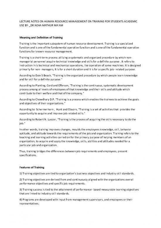 picture Human Resource Management Lecture Notes 45153 | Human Resources Management Notes   Dneha Mathur 4
