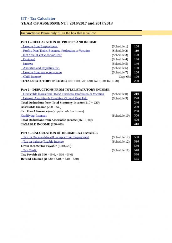picture Spreadsheet Calculator 46508 | Iit Tax Calculator 1617 1718 V1