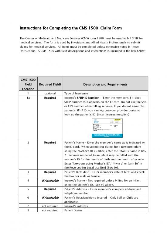 picture_Instructions For Cms 1500 Claim Form