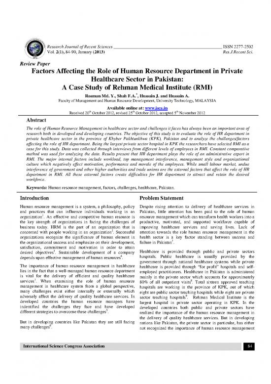 picture1_Human Resource Management In Healthcare Pdf 45419 | Isca Rjrs 2012 387
