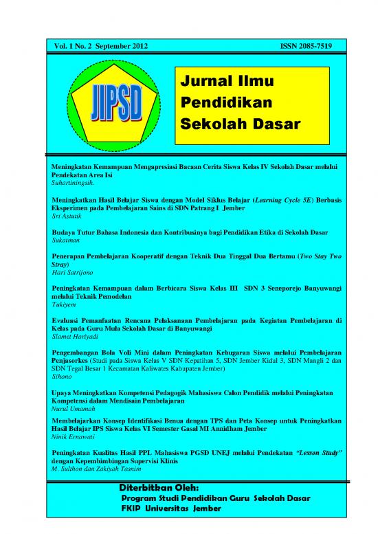 picture Jurnal Pendidikan Pdf 45946 | Jurnal Jipsd Vol 1 No 2 1