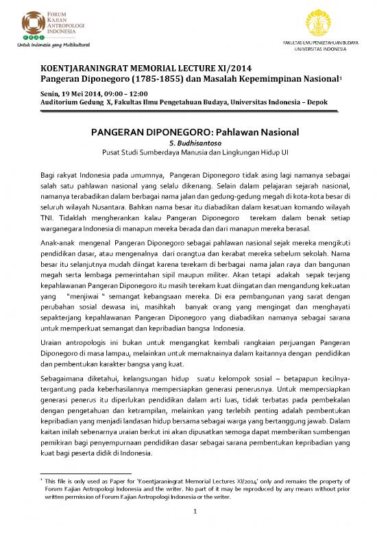picture1_Pendidikan Pdf 45687 | Kml Xi 2014 Paper Boedhisantoso Pangeran Diponegoro Pahlawan Nasional