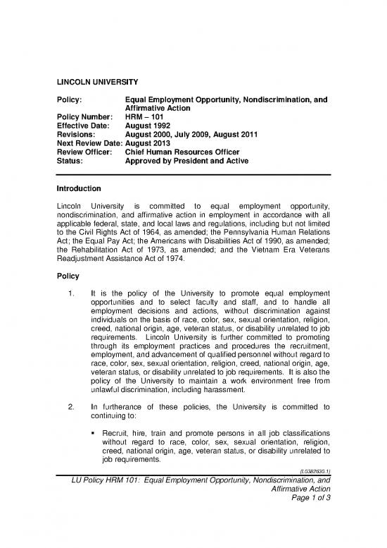 picture1_Act Therapy Pdf 45450 | Lu Hrm 101 Equal Employment Opportunity Nondiscrimination And Affirmative Action Review Date 08312013