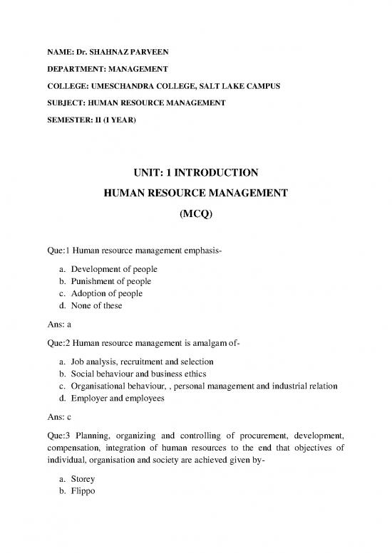 picture Mcq On Human Resource Management 45610 | Mcq On Human Resource Management