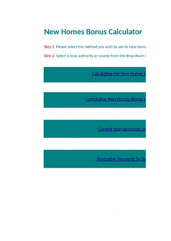 picture_Spreadsheet Calculator 46087 | New Homes Bonus Calculator