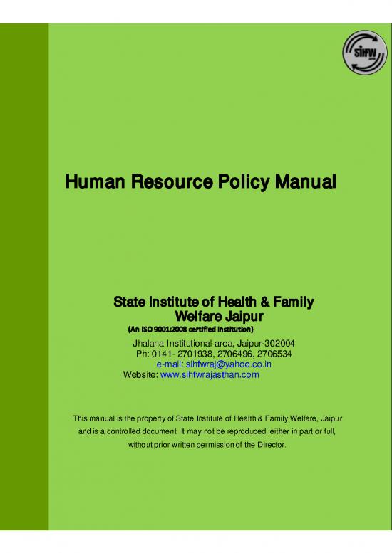 picture Hr Policy Manual Pdf 45116 | Ohr Policy