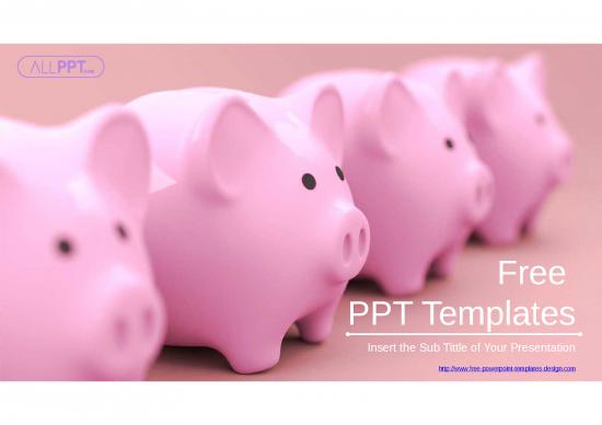 picture_Pink Piggy Bank Powerpoint Templates