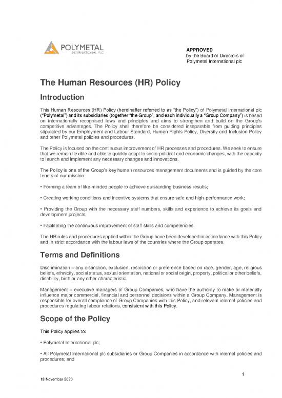 picture1_Company Introduction Sample Pdf 45510 | Polymetal Hr Policy 2020 Eng