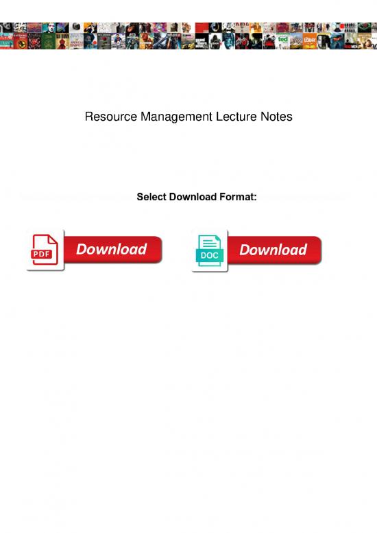 picture Human Resource Management Lecture Notes 45098 | Resource Management Lecture Notes