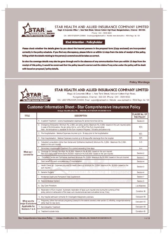 picture_Star Comprehensive Insurance Policy Pdf 44522 | Star Health  Star Comprehensive Insurance Policy