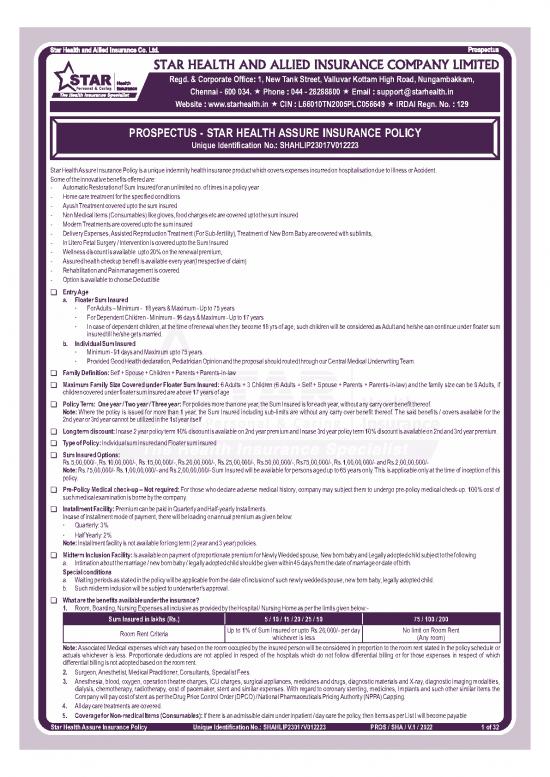 picture1_Corporate Pdf 44711 | Starhealthassureinsurancepolicy Prospectus