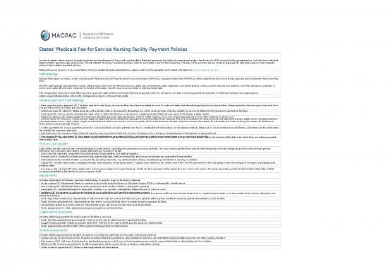 picture_States Medicaid Fee For Service Nursing Facility Payment Policies